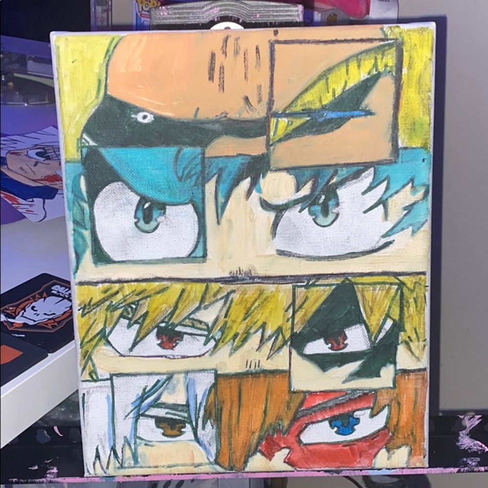 mha eyes canvas original piece